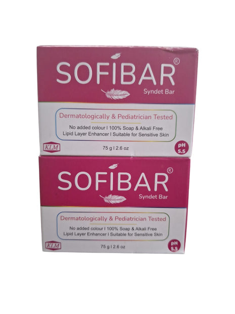 NEW Sofibar syndet bar 75g pack of 2