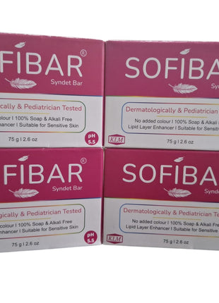 NEW Sofibar syndet bar 75g pack of 4