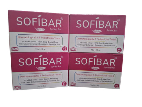 NEW Sofibar syndet bar 75g pack of 4