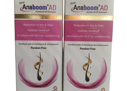 Anaboom AD Anti Dandruff Shampoo 100ml 2 Pack
