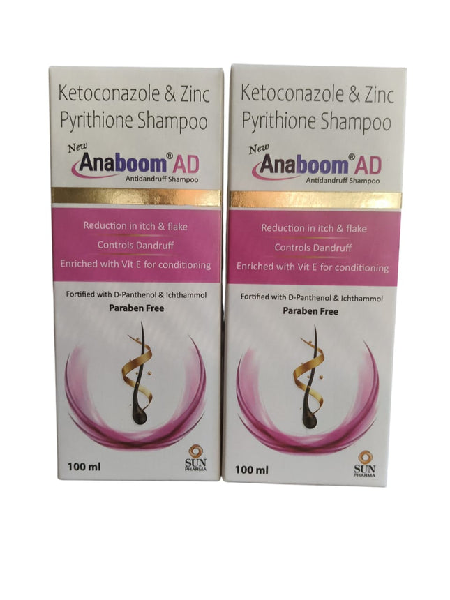 Anaboom AD Anti Dandruff Shampoo 100ml 2 Pack
