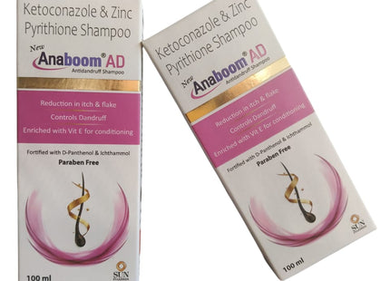 Anaboom AD Anti Dandruff Shampoo 100ml 2 Pack