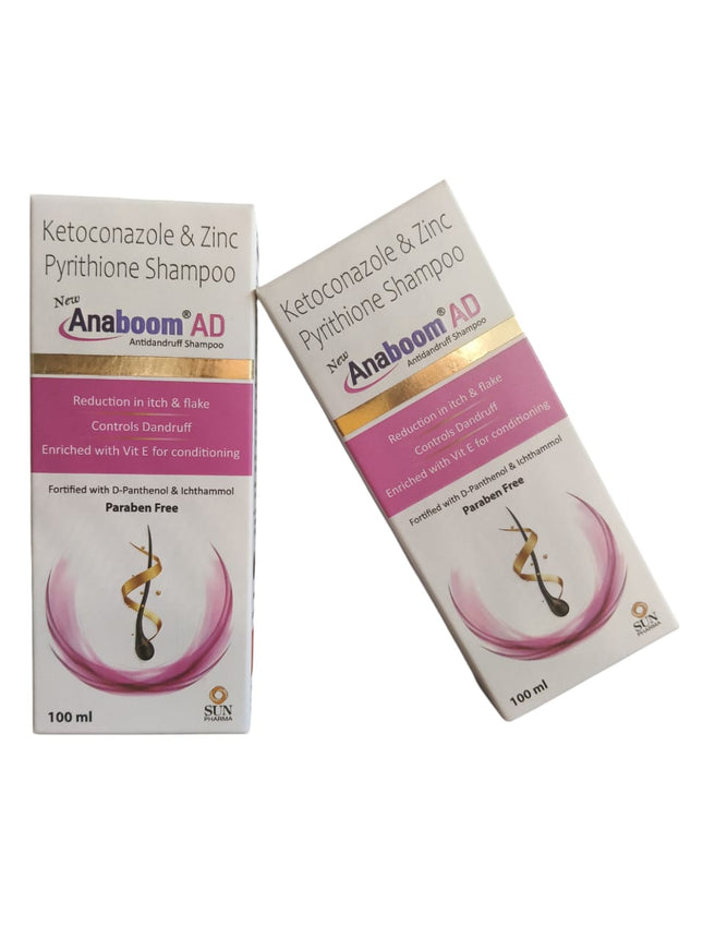 Anaboom AD Anti Dandruff Shampoo 100ml 2 Pack