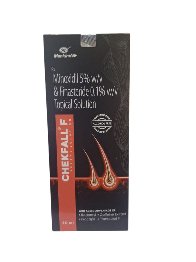 Mankind Chekfall-F 5 Topical hair Solution 60ml New pack