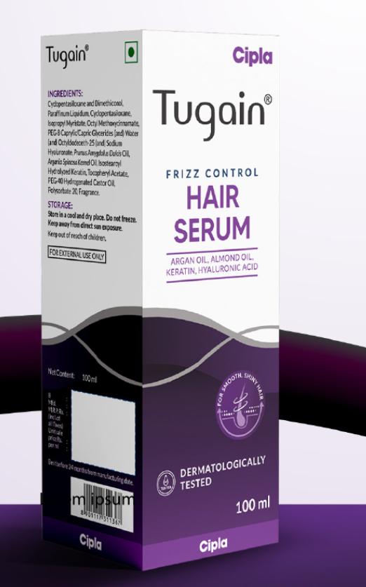 Tugain frizz control hair serum 100ml