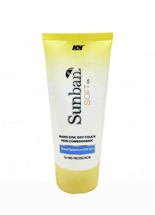 H & H Sunban soft gel nano zinc dry touch sunscreen spf 50+ 75g