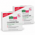 Sebamed Sensitive Skin Cleansing Bar pack of 2, two cartons on white background