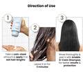 Anable D-Calm Conditioner directions of use apply to wet hair leave for 2 minutes and rinse