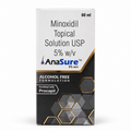 AnaSure Minoxidil Topical Solution USP 5% w/v 60 ml box front view