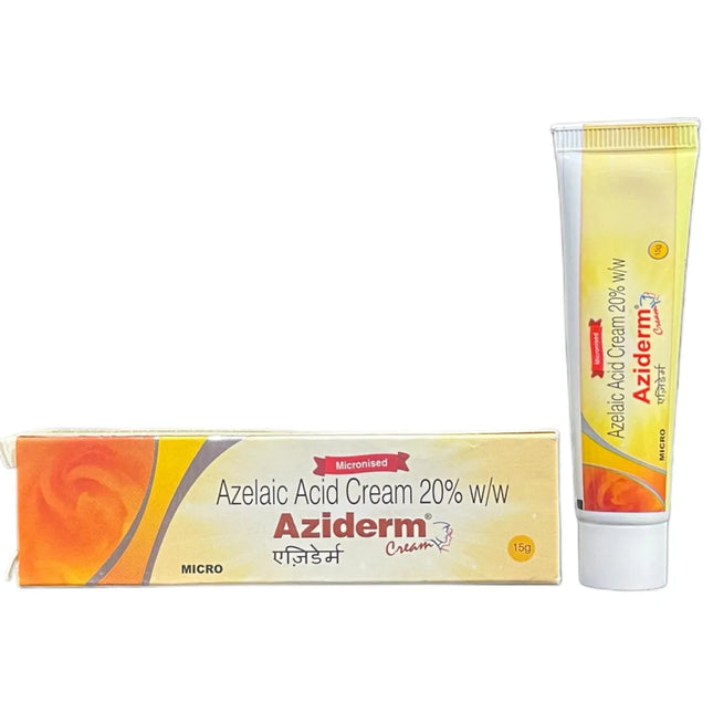 Aziderm 20% Cream 15 g packaging