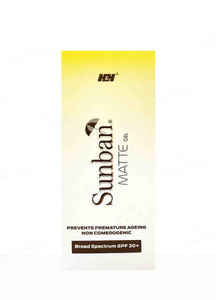 H & H Sunban matte gel spf 30+ Sunscreen 75g