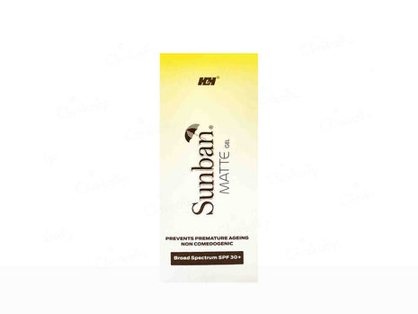 H & H Sunban matte gel spf 30+ Sunscreen 75g