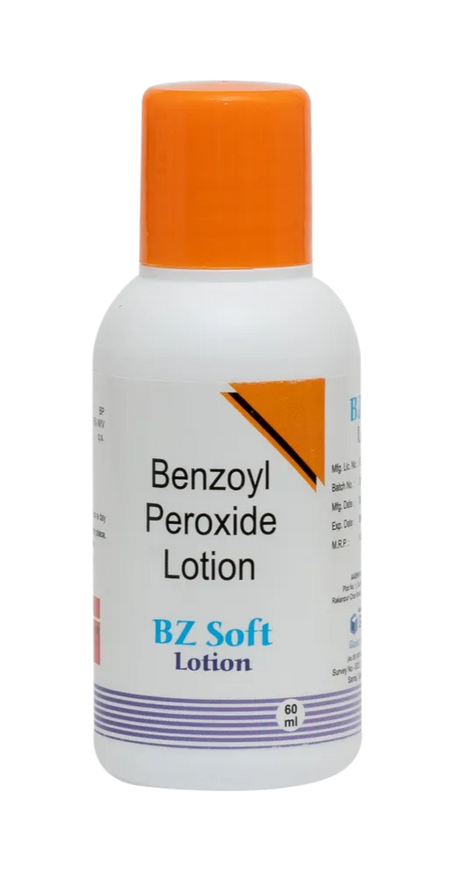 BZ Soft Benzoyl Peroxide Lotion, For Acne Care (60ML)