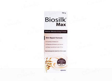 Biosilk max moisturising cream 150g