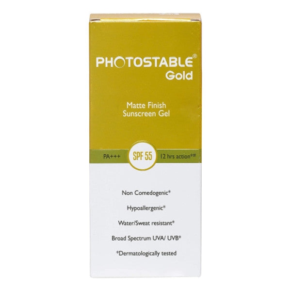 Photostable Gold Sunscreen Gel, 50gm
