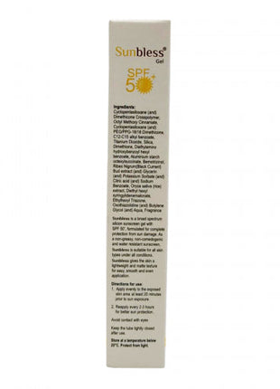 Sunbless SPF50 Silicone Sunscreen Gel, 30gm