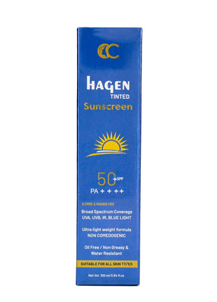 Hagen tinted sunscreen spf 50+ PA++++ 100ml |Cosmoedge