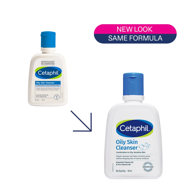 Cetaphil Oily Skin Cleanser 118ml new look same formula