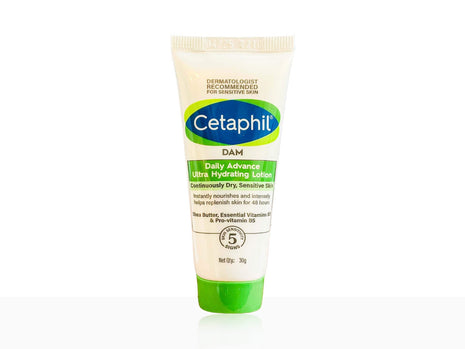 Cetaphil dam daily advance ultra hydrating lotion continuously dry sensitive skin 30 gm | galderma