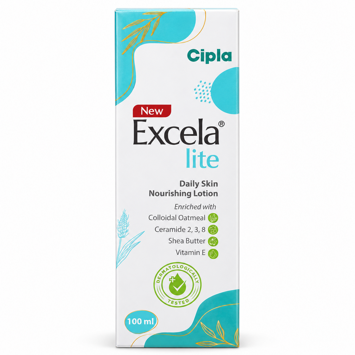 Cipla Excela Lite Daily Skin Nourishing Lotion 100 ml carton front view