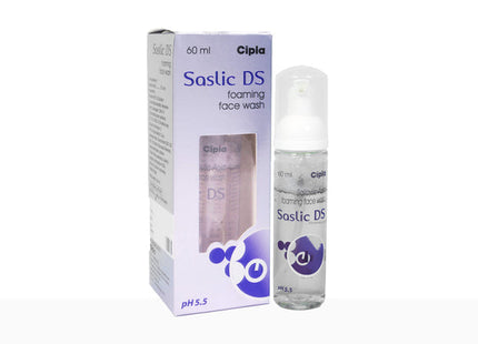 Saslic DS Foaming Face Wash 60 ml | Cipla