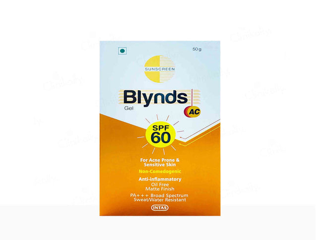 Blynds AC Sunscreen Gel SPF 60+ PA+++ 50GM