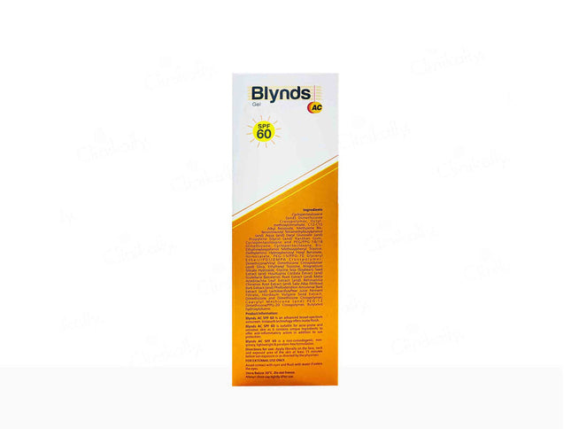 Blynds AC Sunscreen Gel SPF 60+ PA+++ 50GM