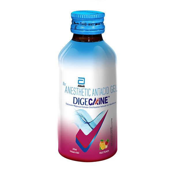 Digecaine FruitPunch 200ml pack new