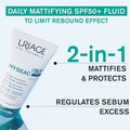 Uriage Hyseac Mattifying Fluid SPF50+ Light &amp; Matt Texture Combination Oily Skin Dermat Recommended 50ML