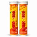 Novelty Life ENERG 1000 Orange Flavour Effervescent Tablets Pack of 2