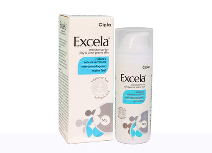 Excela Moisturiser for Oily & Acne Prone Skin 50 Gm | Cipla
