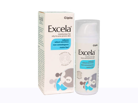 Excela Moisturiser for Oily & Acne Prone Skin 50 Gm | Cipla