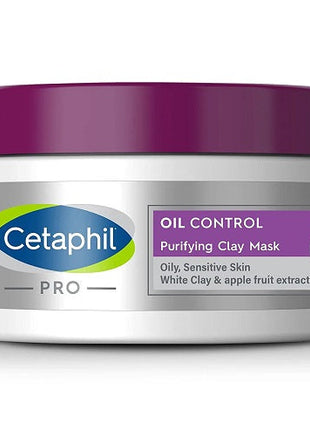 Cetaphil Pro Oil Control Face Purifying Mask, Amazonian White Clay Mask - Reduce Excess Oil and Shine for Matt Skin Finish for Acne Prone Skin, 85g