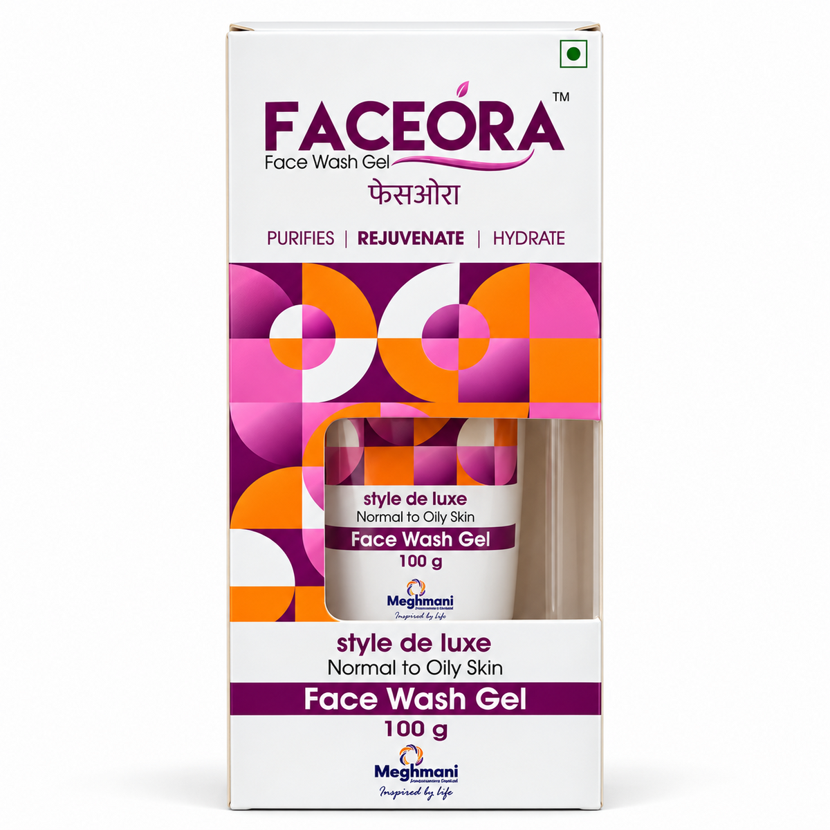 FACEÓRA Face Wash Gel 100 g front packaging for normal to oily skin