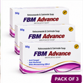 FBM Advance soap pack of 3, three 50 g boxes