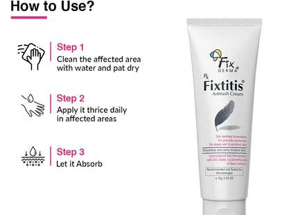 Fixderma Fixtitis Anti Rash Cream 75g