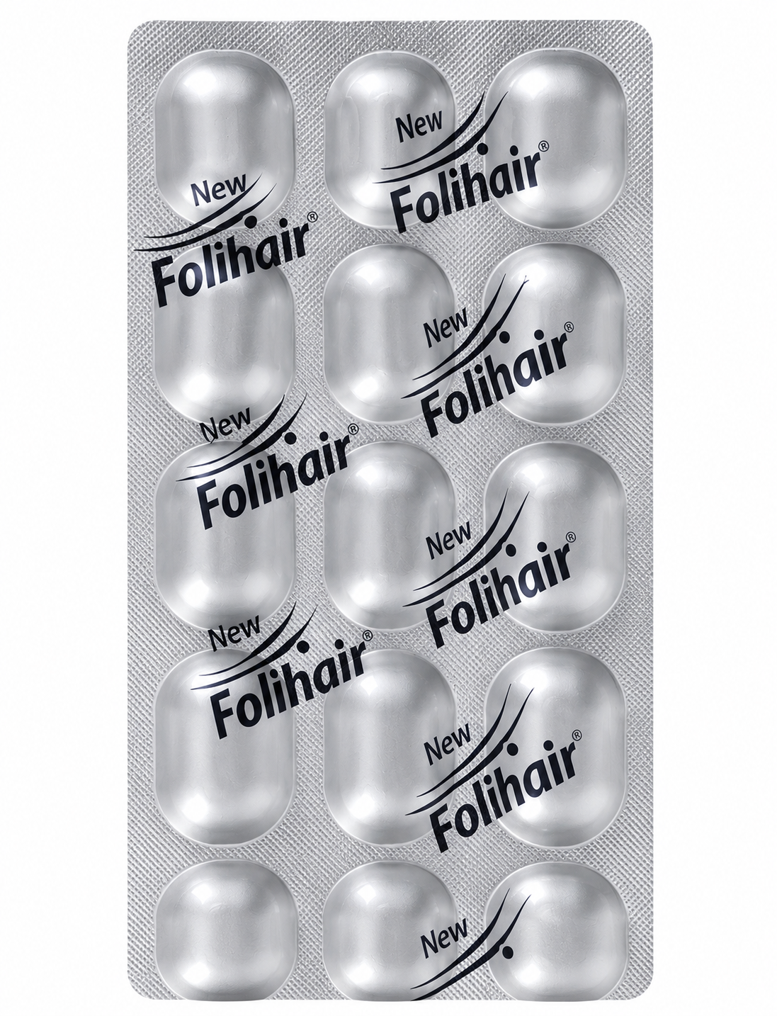Folihair 15 tablets blister pack front