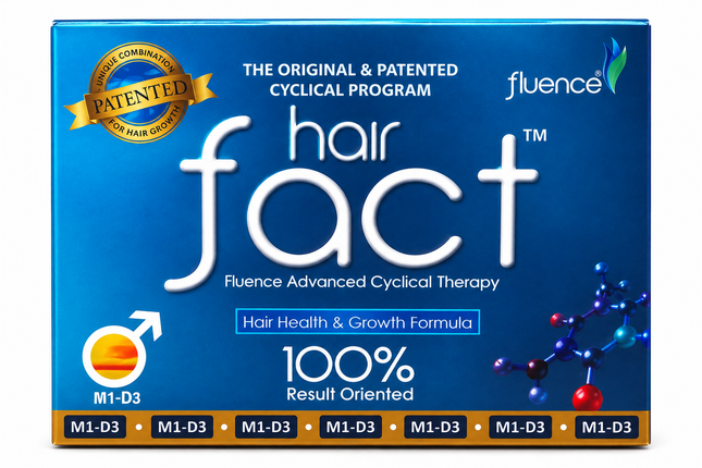 Hair Fact Fluence Advanced Cyclical Therapy M1-D3 front pack