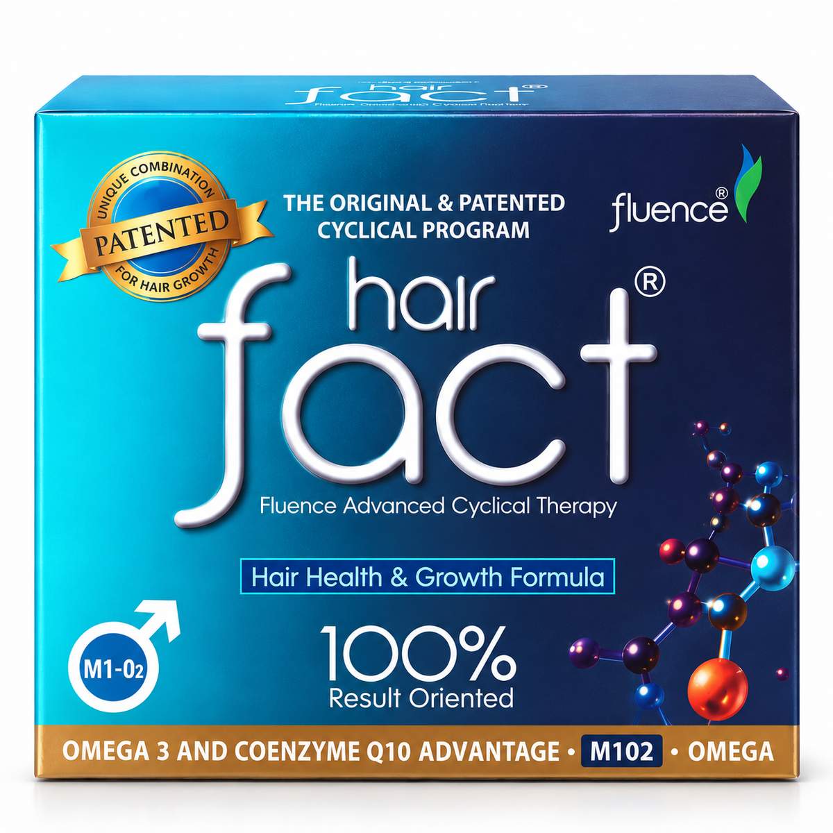 Hair Fact Fluence Advanced Cyclical Therapy M1-O2 front pack