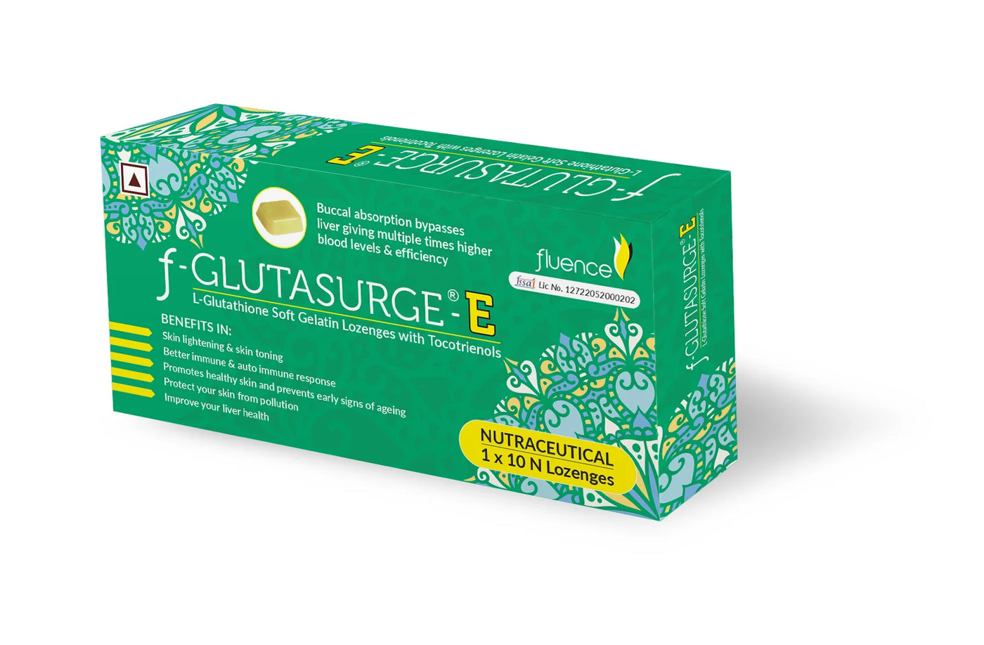 F-GLUTASURGE -E L-GLUTATHIONE SOFT GELATIN LOZENGES 1*10 KarissaKart F-GLUTASURGE -E L-GLUTATHIONE SOFT GELATIN LOZENGES 1*10 KarissaKart