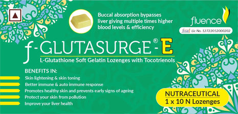 F-GLUTASURGE -E L-GLUTATHIONE SOFT GELATIN LOZENGES 1*10