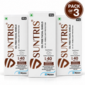 SUNTRIS Oil Free Facial Shield SPF 40 sunscreen 50 g pack of 3