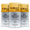 KOJIGLO Gold cream pack of 3 with three 30 g cartons
