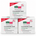 Sebamed Cleansing Bar packaging back panel with product features and directions for use