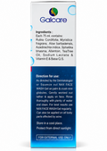 Galcare NAX Face Wash Gel 75 ml ingredients and directions panel