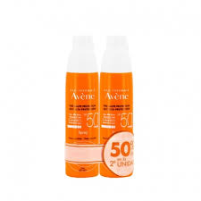 Avene EAU thermale spf 50 spray 200ml pack of 2