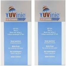 Yuvinie soft sunscreen spf 50 gel 50g pack of 2