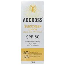 Adcross sunscreen lotion 75ml pack of 2