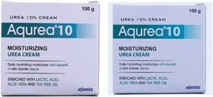 Aqurea 10 Moist Urea Cream 100 Gm pack of 2