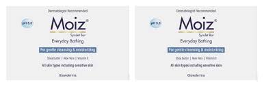 Glowderma Moiz Moisturing Syndet Bar 75 gm pack of 2 by KarissaKart